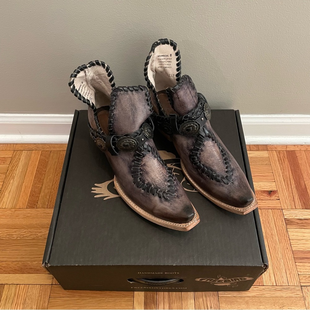 Freebird Brown Ankle Boots Size 8